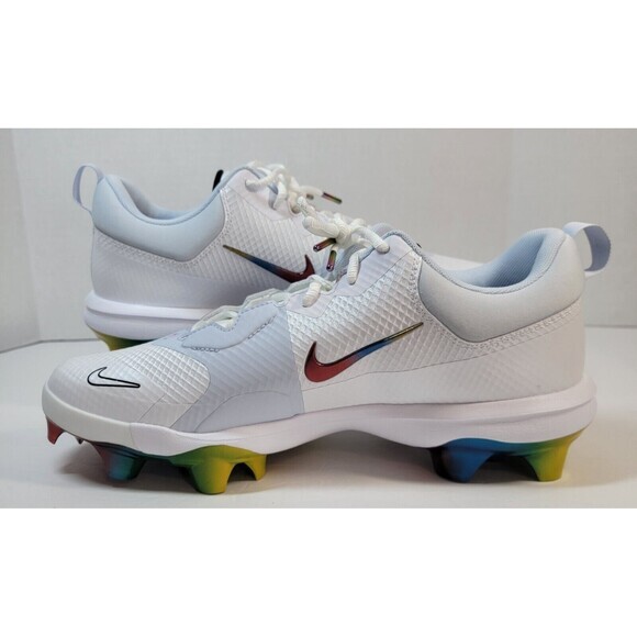 Nike Force Zoom Trout 9 Pro MCS Rainbow Baseball Cleats Men’s 11.5 FB2908-106 - Picture 1 of 16